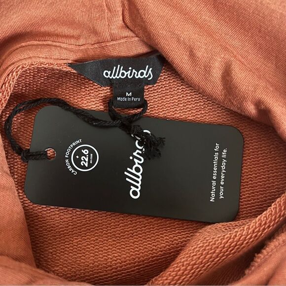 Allbirds R&R Cotton Blend Hoodie Sweatshirt in Terracotta Medium - Picture 9 of 11